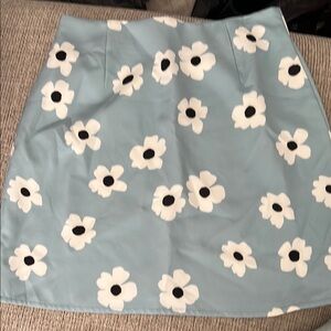 SHEIN Blue A-Line Mini Skirt Casual Resort Wear